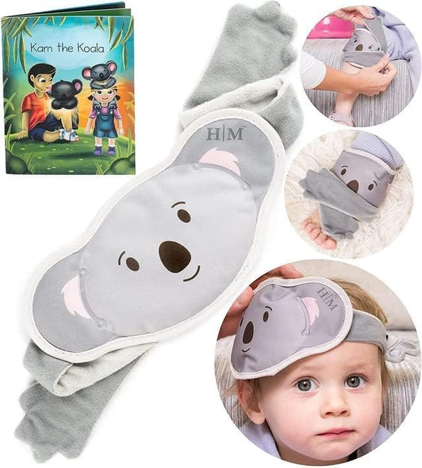 Halos Kids Ice Packs for Boo Boos, Reusable Ice Pack for Kids & Toddler Injuries, Bumps, Fevers with Free Story Book