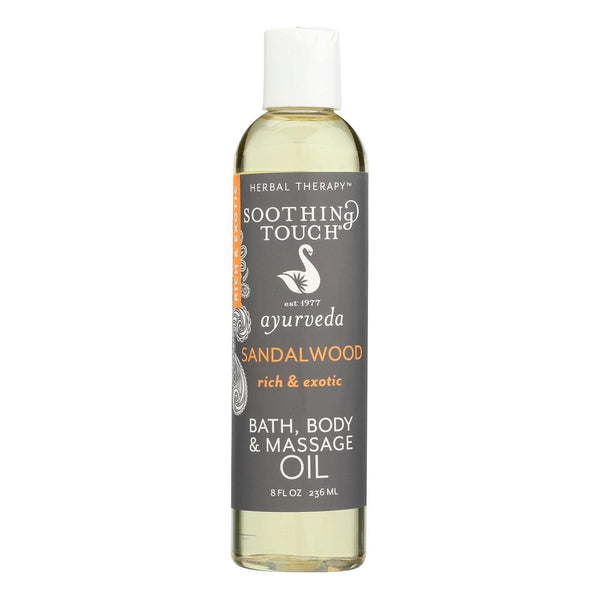 Soothing Touch W67366S Sandalwood Bath and Body Oil, 8-Ounce
