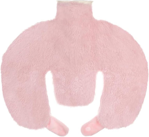Ibluelover U Shaped Hot Water Bottle for Neck & Shoulder Soft Rubber Hot