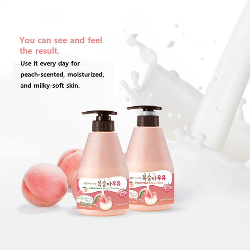 WELCOS KWAILNARA Milk Body Lotion 560 g / 19.75 oz (Peach Milk)