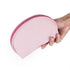 Hekyip Half Moon Cosmetic Beauty Bag, Handy Makeup Pouch for Travel for Women (PINK)
