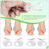 Heel Donut Cushions, Heel Cups, Silicon Insoles, One Size Fits All - 1 Pair