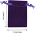 Nydotd 100pcs 2 X 2.8 inch Velvet Cloth Jewelry Pouches, Drawstring Bags for Christmas Candy Gift Bag, Wedding Favors