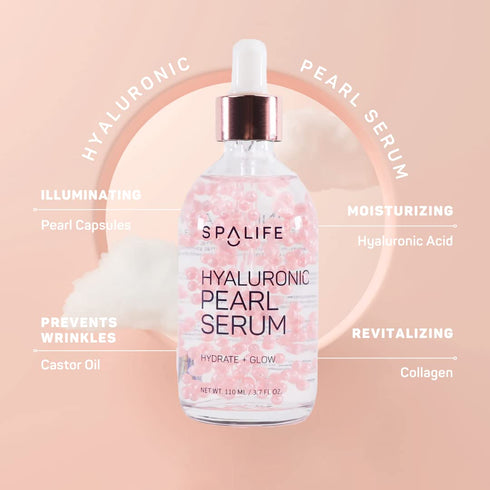 Spa Life Face Serum: 100 ml Hyaluronic Acid Serum - Smoothing & Hydrating Daily for Dryness, Fine Lines, & Wrinkles