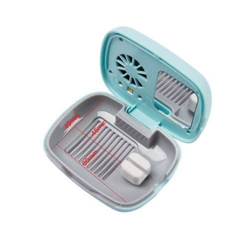 Impressive Smile Rechargeable Mini UV Toothbrush Cover with Fan and USB cord for Travel or Home, Long Battery Life