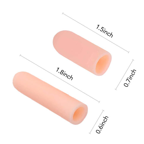 Silicone Finger Protectors, 10 Pack Gel Finger Cots & Bandages for Women, Protect Finger Tips from Cracks