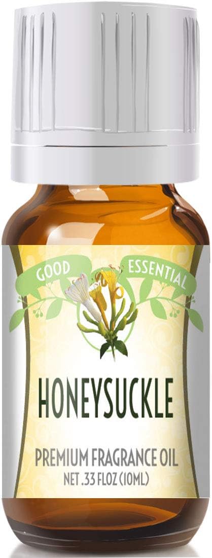 Good Essential Professional Honeysuckle Fragrance Oil - 10ml for Diffuser, Candles, Lotions, 0.33 fl oz