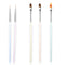 BQAN 5pc Nail Art Brushes - Professional Nail Ombre Brush and Design Painting Brushes Set