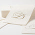 Caspari White Pearl Paper Linen Guest Towels, Monogram Initial, Pack of 24