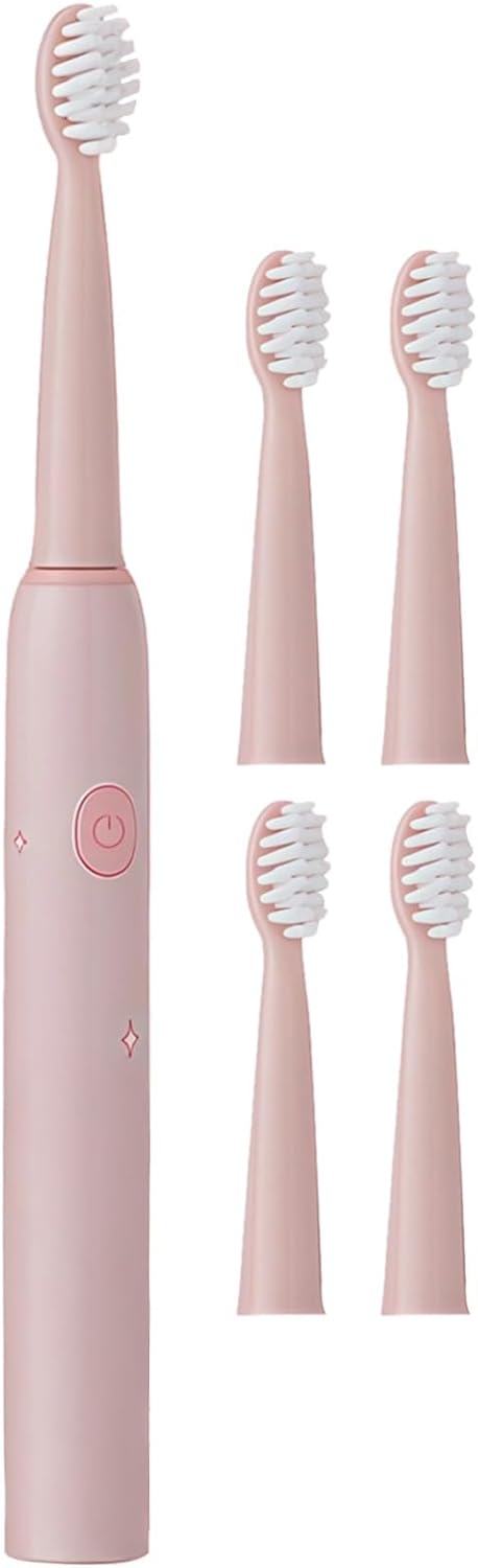 Tressify Electric Toothbrush for Kids, 4 Brush Heads, 3 Modes, USB Rechargeable, Waterproof,