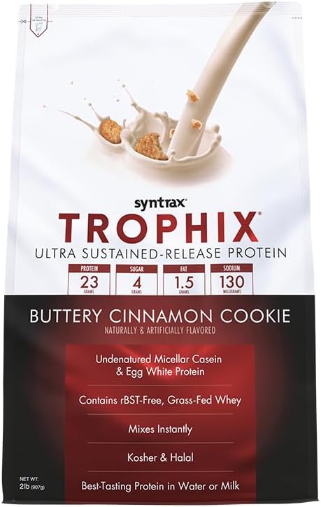 Syntrax Nutrition Trophix Protein Powder, Buttery Cinnamon Cookie, 2 lbs