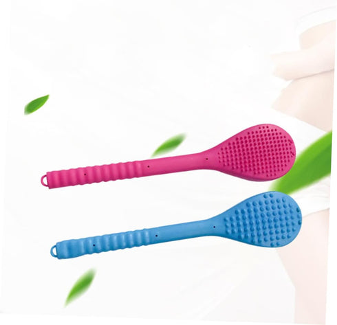 Hammer Silicone Hollow Massage Double-Sided Patting Tool for Deep Tissue Muscle Relief and Large Blue Handheld Back