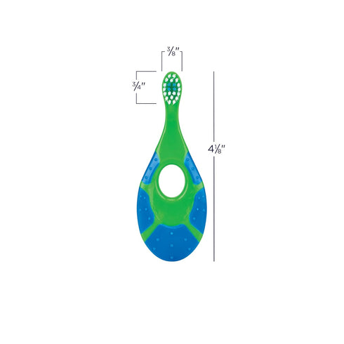 SmileGoods Y222 Splash Toothbrush for 0-2 Years - Extra Soft Bristle, Wide Easy Grip Handle, Bulk Pack of 36