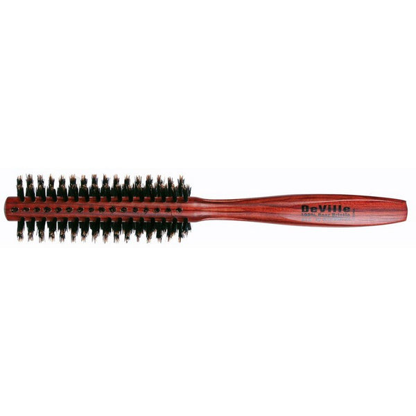 Spornette Deville Boar Bristle Round Brush for Women - Small Round Hair Brush for Blow Drying, Curling, Styling - 1.5