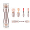 Bling Toman 4 in 1 Makeup Brushes Set - Mini Makeup Brush for Eyeshadow, Eye, Lip, Face, Concealing, Blush (Rose Gold)