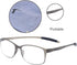 4 Pack Computer Blue Light Blocking Reading Glasses, Flexible Lightweight Anti Eyestrain Readers for Men & Women +1.00