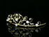 Porcelain Rose Flower Rhinestone Crystal Halloween Costume Tiara