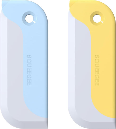 2 Pack Mini Squeegees, Window and Bathroom Glass Shower Mirrors Cleaning Tool for Kitchen Countertops and Sink