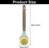 Jiozermi 3 Counter Pcs Kitchen Dish Brush with Bamboo Handle, Dish Scrubber Brush Built-in Scraper, Pot Scrubbers