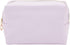 3 Pack Faux Leather Makeup Bag - Travel Cosmetic Pouches in 3 Pastel Colors