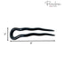 Parcelona French Mystic Wavy Set of 3 U Shaped Hair Pins for Women Fashion Flexible Durable Girls Styling Accessories