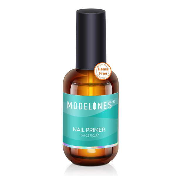 modelones Nail Primer, 15 ml Acid Free No Lift Bond Primer for Gel Polish Nail Supplies Set