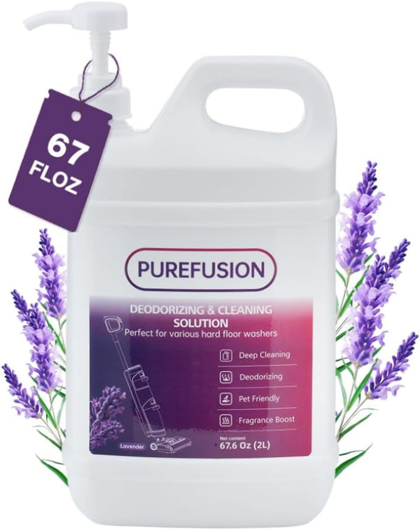 PUREFUSION Floor Cleaning Solution Compatible With Tineco, Deep Cleans for Multiple Hard