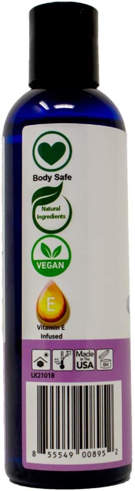 Whipped Cream Flavored Massage Oil for Couples, Edible Massaging Lotion with Vitamin E and Sweet Almond Oil