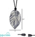 Sensory Chew Necklace for Girls - Munchables Chewable Leaf Pendant (Silver)