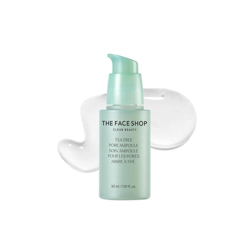 The Face Shop Tea Tree Pore Ampoule, Soothes & Moisturizes Skin, Exfoliating Face Serum, Korean Skin Care