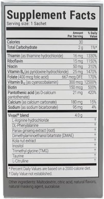 Vivaxl Tropical Fruit Flavor - 20 Effervescent Sachets