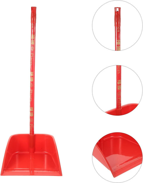 COHEALI Plastic Upright Dustpan Long Handle Lobby Dust Pan Cleaning Shovel Stand Up Dustpans Sweeping Part for Garage Home Yard 63cm (dust Pan Only)