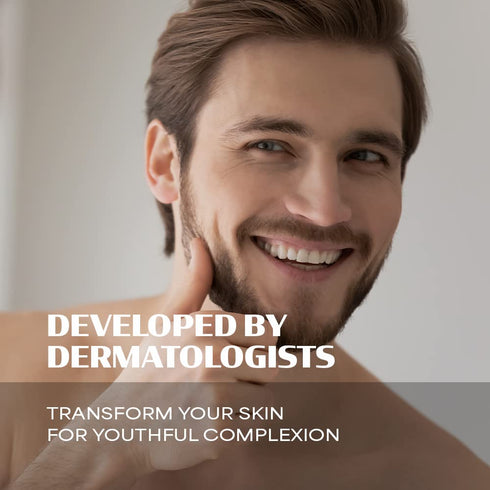 Mens Anti Aging Face Cream, Advanced Facial Moisturizer with Natural Ingredients, Intensive Skincare, Retinol Cream