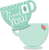 Big Dot of Happiness Floral Lets Par-Tea - Shaped Thank You Cards