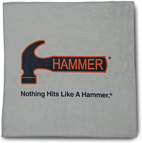 Hammer Bowling Products Premium Towel, Gray, High-Quality Towel for Bowling Enthusiasts
