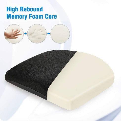 (16.9x15), Tailbone Tsumbay Firm Support Coccyx Cushion for Office Chair - Orthopedic Memory Foam, Standard Size Pain