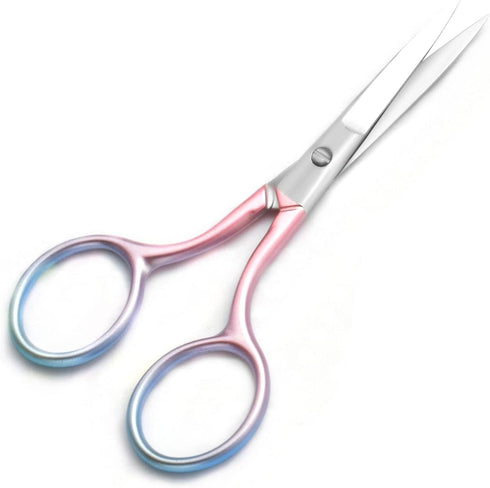 Multicolor Professional Grooming Scissors for Personal Care, Facial Hair Removal and Ear Nose Eyebrow Trimming,