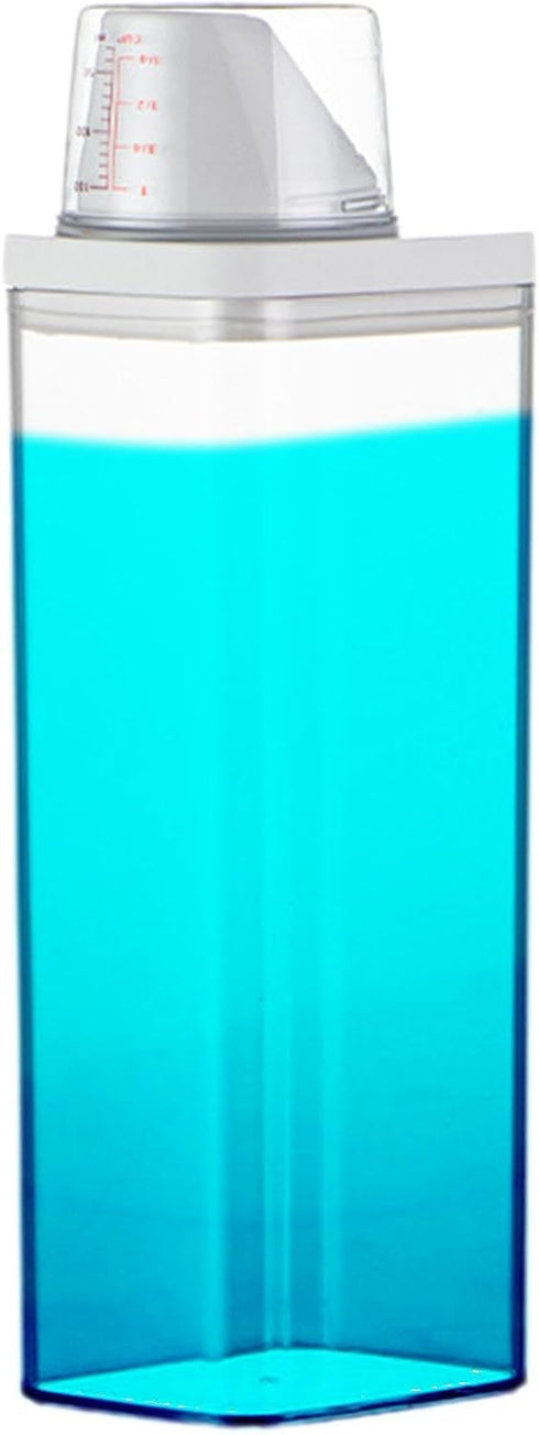 Hoghaki Transparent Washing Powder Storage Box | Laundry Detergent Dispenser | Laundry Powder Clear Organizer, Reusable