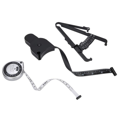 3 pcs Metric Body Fat Tester, Waist Fat Thickness Caliper, Tape Measure for Body Composition Monitors