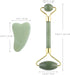 rosenice Set 5.90X1.96X1.18In Green-Set Jade Beauty Vessel Gua Sha Massage Tool with Roller and Scraping Plate