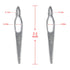 NAYOO Interlock Tool for Locs, EasyLoc Hair Tool for Dreadlocks, 5 Piece Silver Hair Locking Tool
