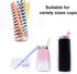 Boba Straws, Smoothies Straw Disposable Extra Large 0.5" 1/2" 12mm Wide Paper Straws for Slushy Jumbo Thick Shakes,
