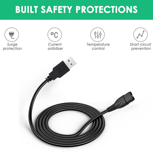 5V USB Charging Cable Compatible with Limural Hair Clippers Charger Power Cord Supply Adapter