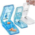 Pill Cutter (Pack of 3) - V-Grip Pill Crusher and Transparent Splitter for Vitamins and Medication