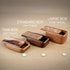 Large Cherry Wood Pill Box with Elegant Ginkgo Inlay - Handmade in the USA