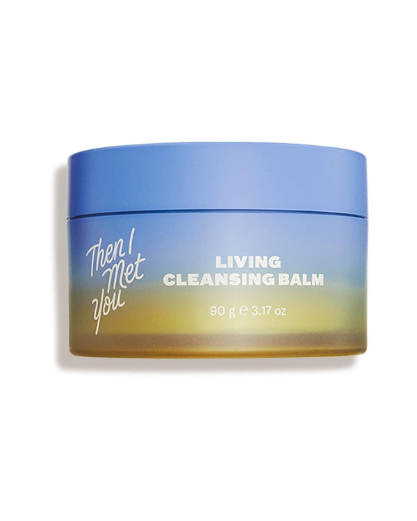Then I Met You Living Cleansing Balm, 3.17 oz, Oil Cleanser for Face & Makeup Remover with Grape Seed, Olive & Seaberry