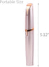 USB Rechargeable Portable Electric Eyebrow Trimmer Pen,Painless Precision Eyebrow Hair Remover, Safe Eyebrow Shaver Razor Tool for face leg lip armpit hand(Rose Gold)
