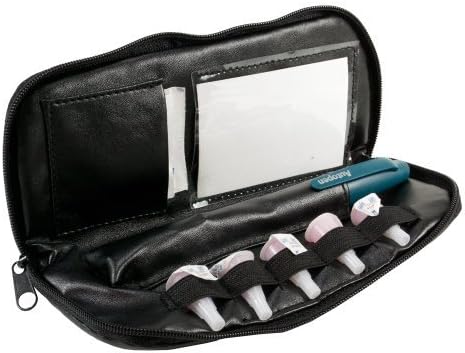Dittibags Skinny Case, Small Travel Diabetic Wallet for Insulin Pen and Pen Tips, Black