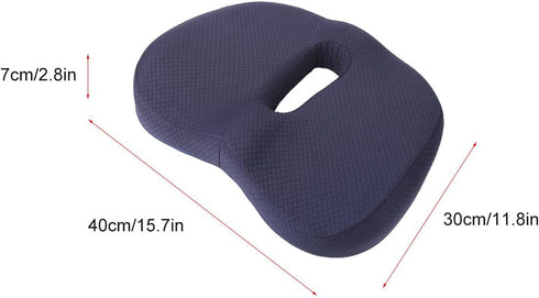 Orthopedic Donut Seat Cushion - Soft & Breathable in Navy Blue