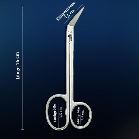 SMI 16 cm Long Handle Toenail Scissors for Seniors, Podiatrist Nail Clippers for Thick & Ingrown Nails